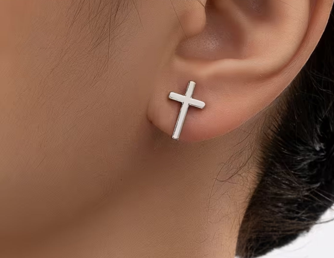 Stainless steel earrings silver