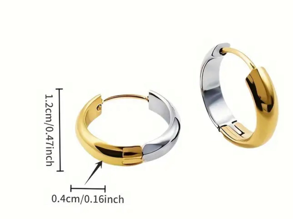 Stainless steel 18k earrings