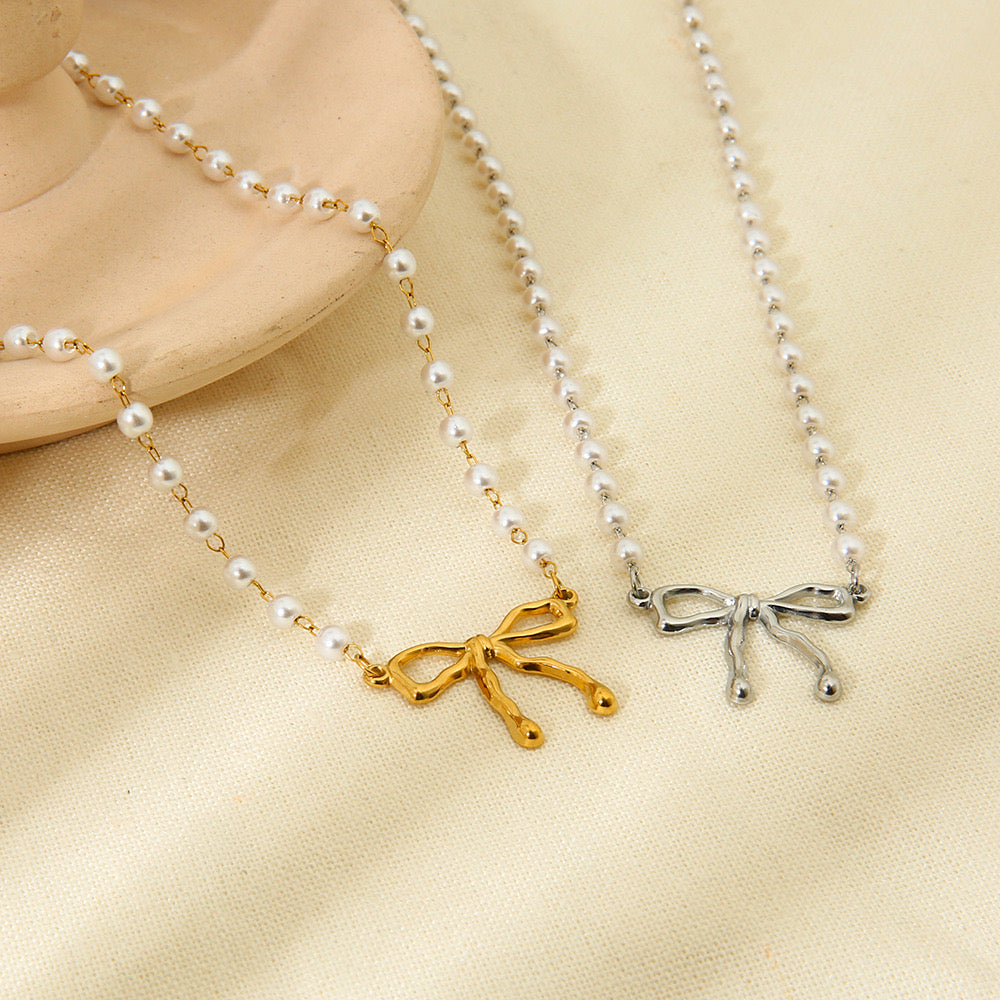 Stainless steel 18k necklace gold