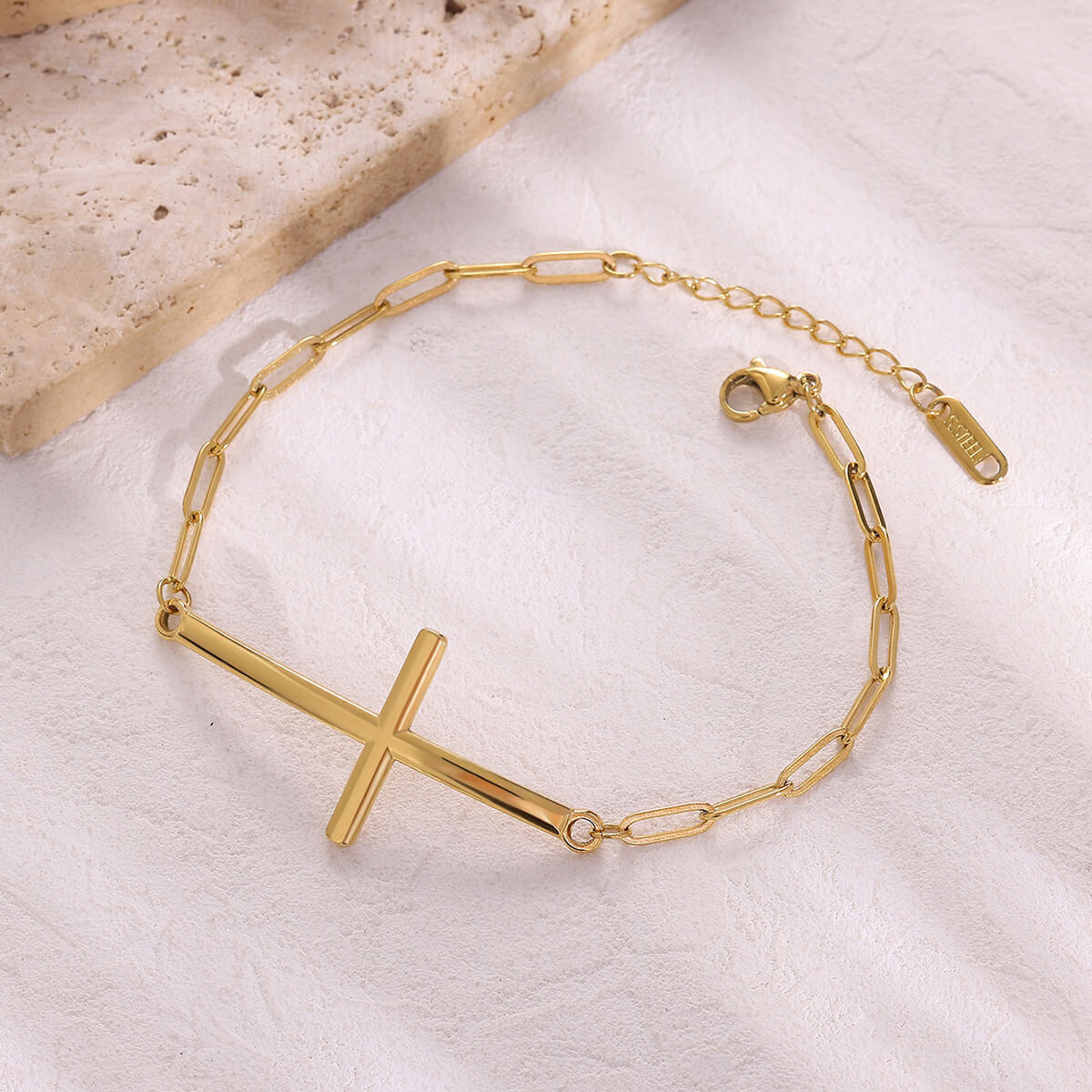 Bracelet stainless steel cross
