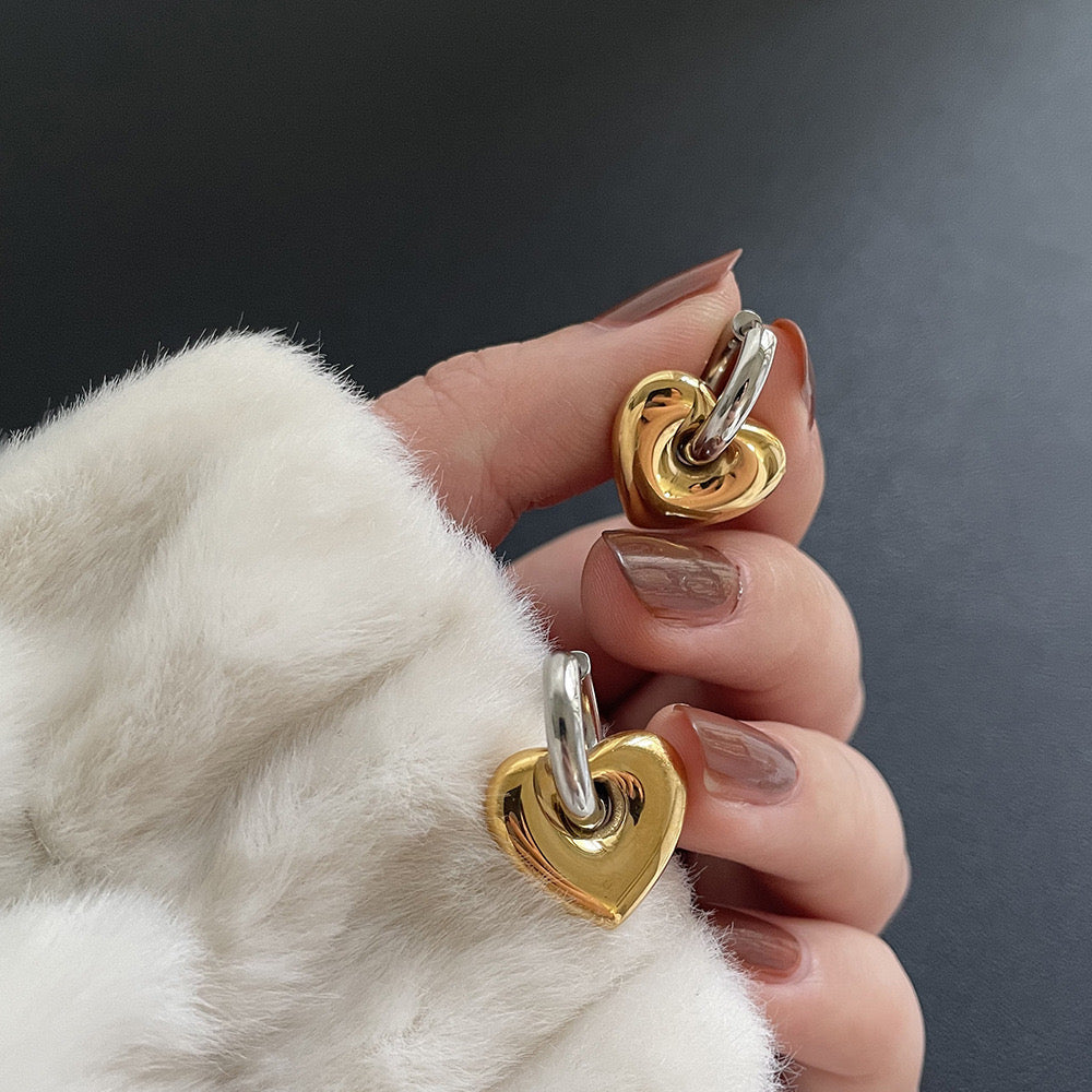 Stainless steel 18k earrings