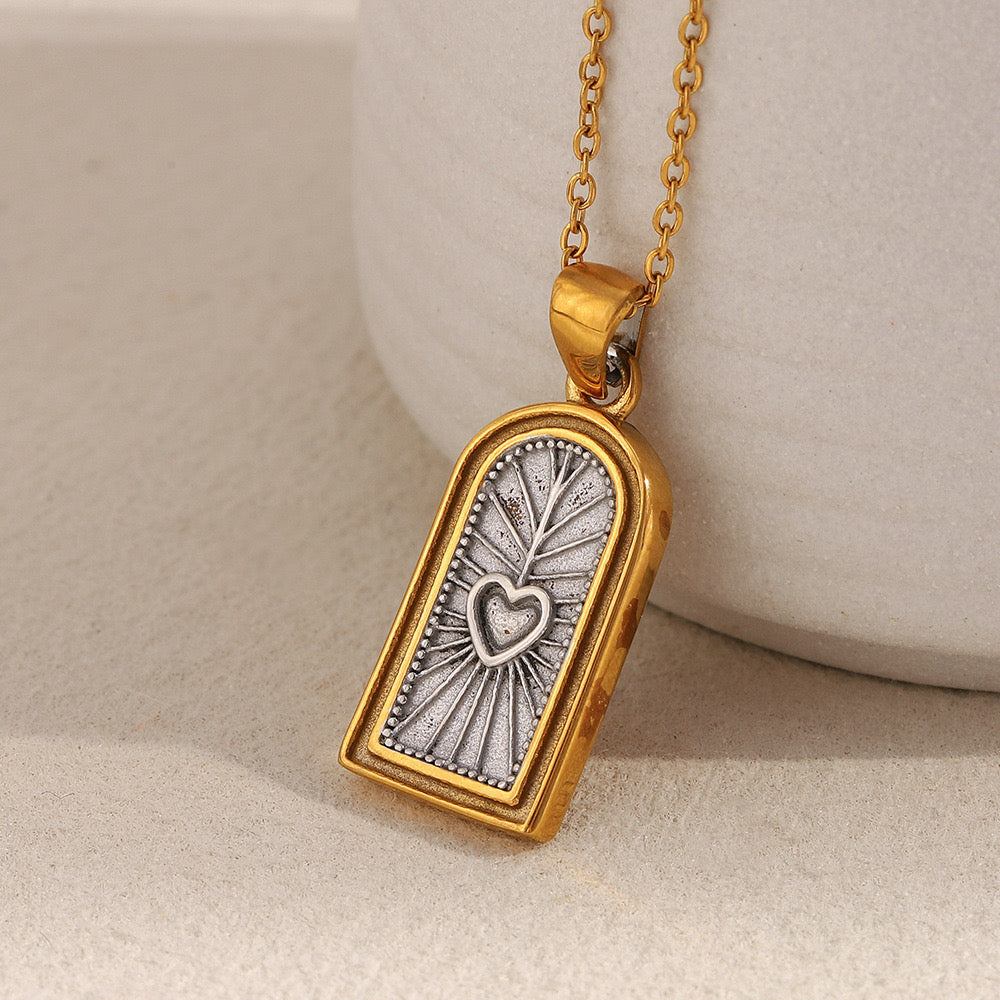 Stainless steel 18k necklace