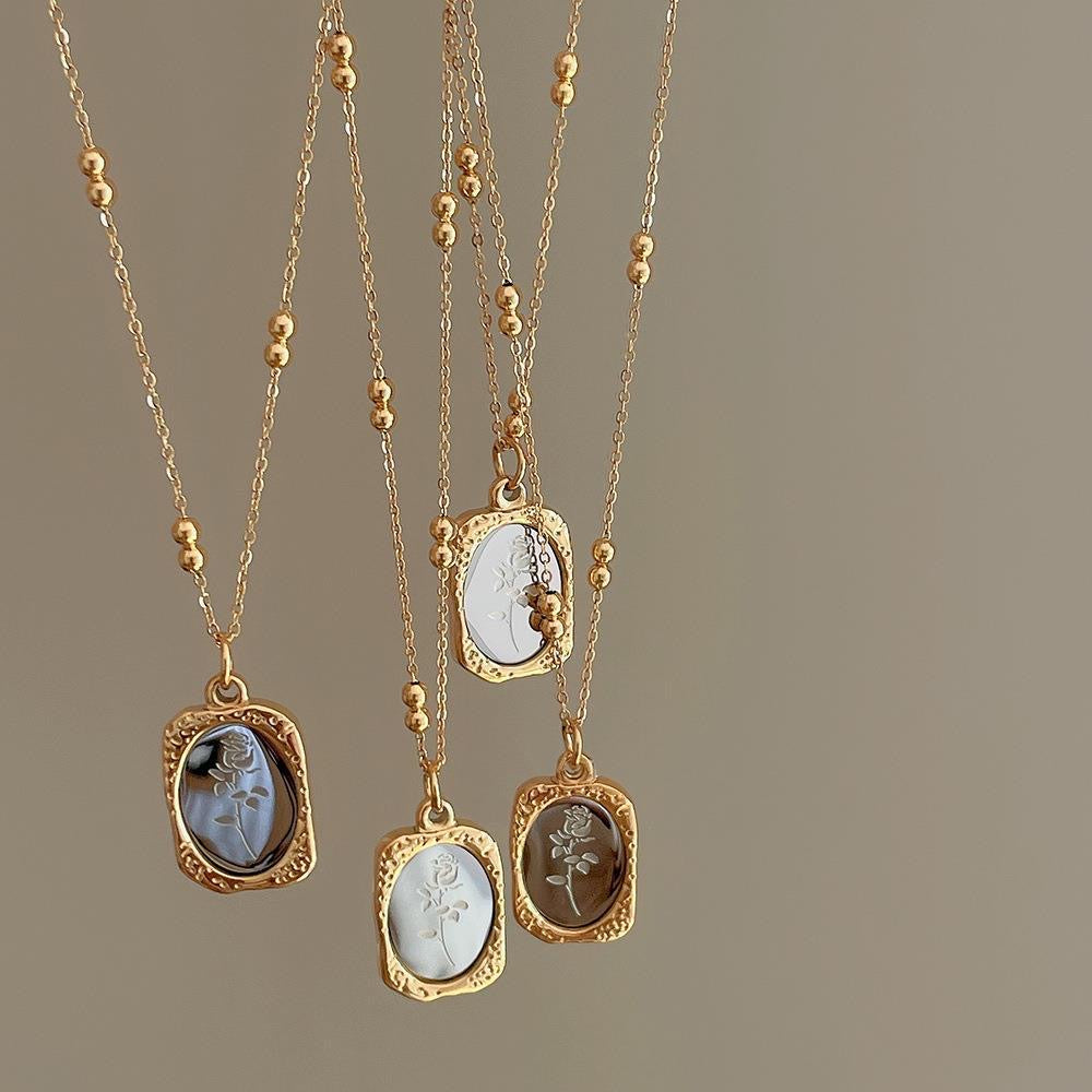Stainless steel 18k necklace