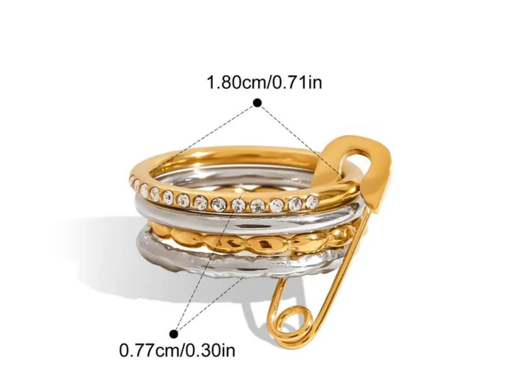 Stainless steel ring size 8