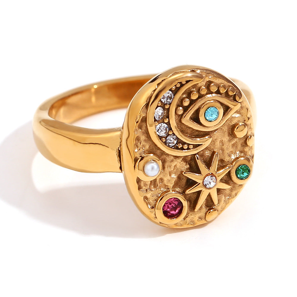 Stainless steel 18k rings