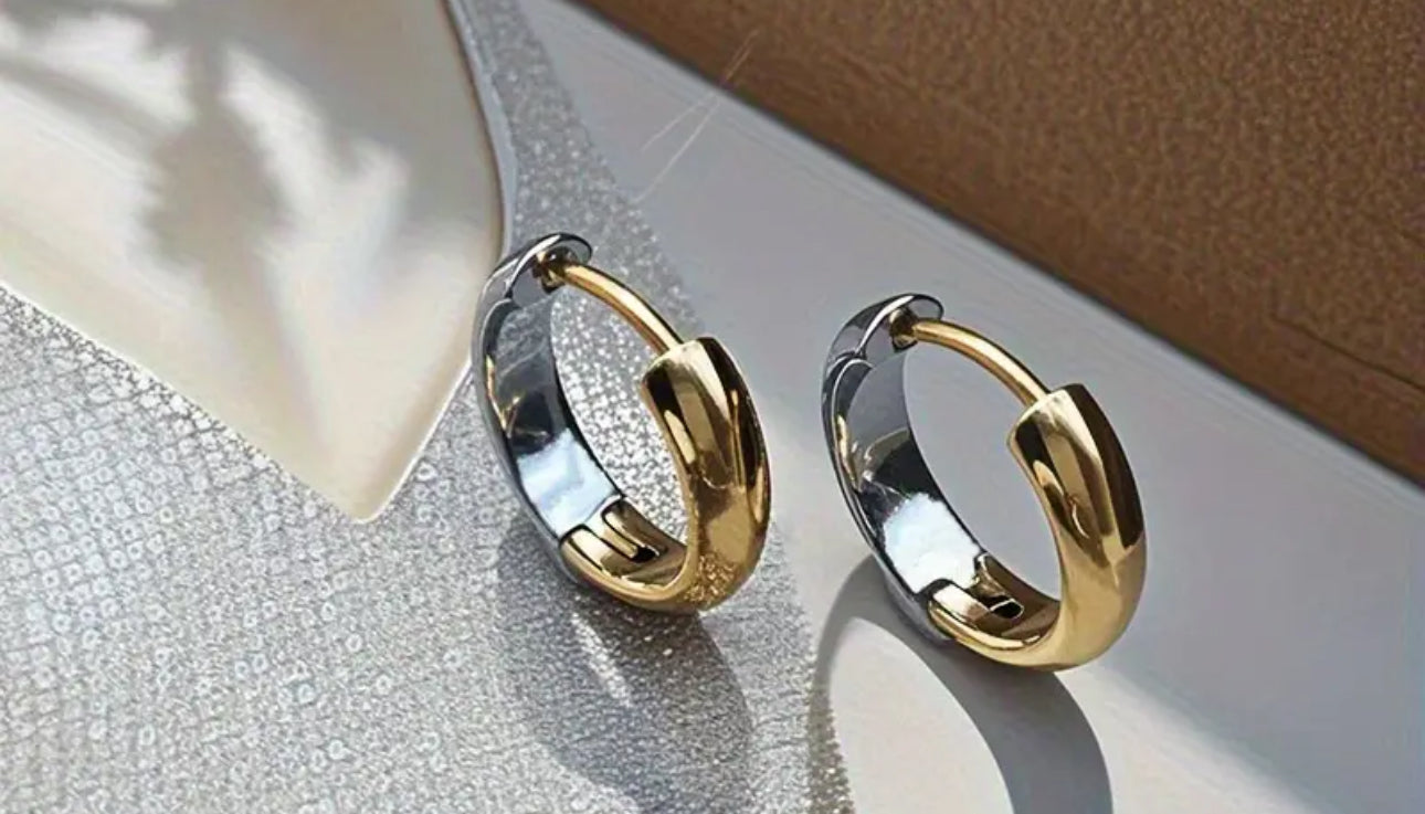 Stainless steel 18k earrings
