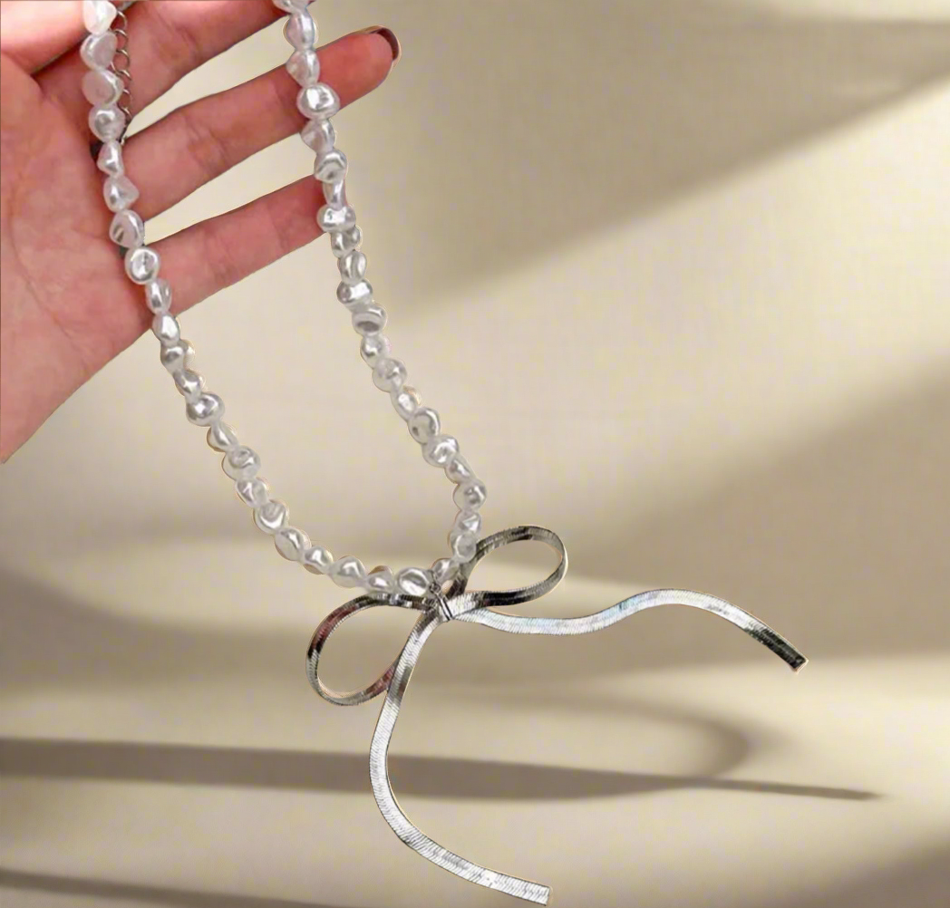 Stainless steel 18k necklaces silver